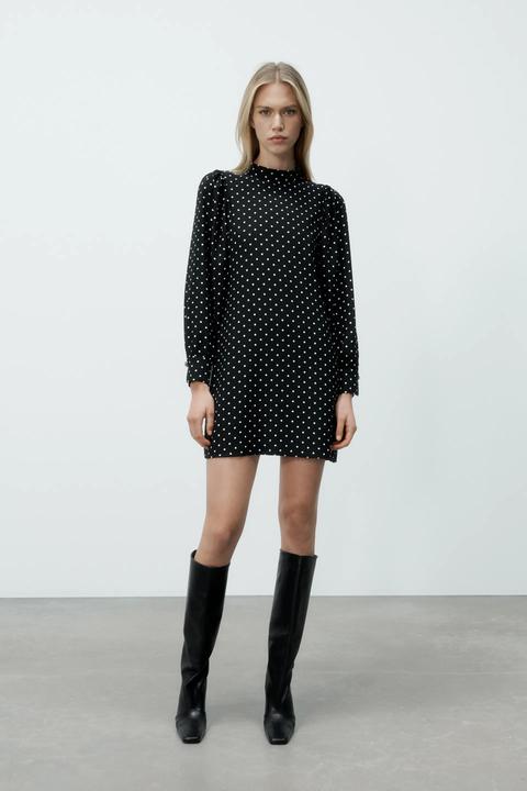 Vestido Corto Lunares