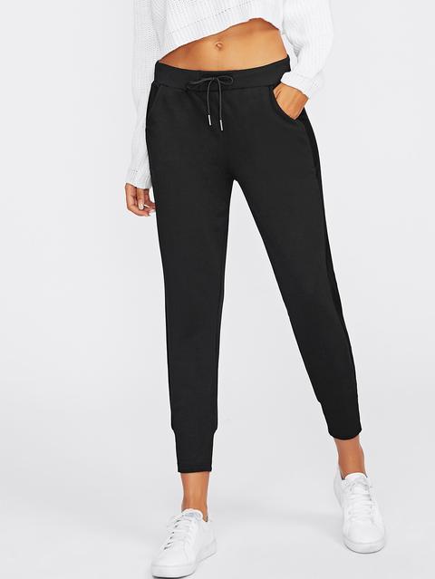 Drawstring Waist Ankle Sweatpants