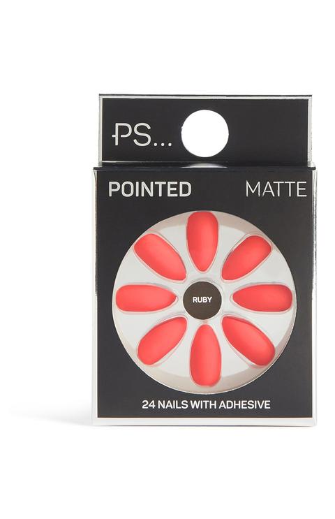 Pointed Matte False Nails