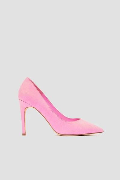 pink medium heel shoes