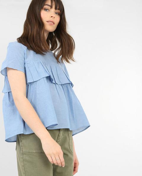 Blusa Con Volant