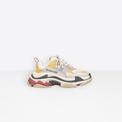 Sneaker Triple S Bianco/ Ecru/ Nero Da Donna