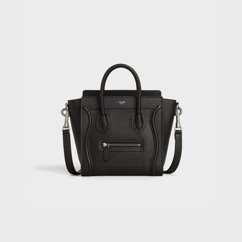 Bolso Luggage Nano De Piel De Becerro Martillada