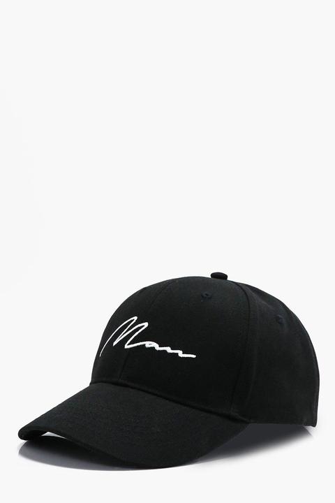 Man Signature Embroidered Baseball Cap