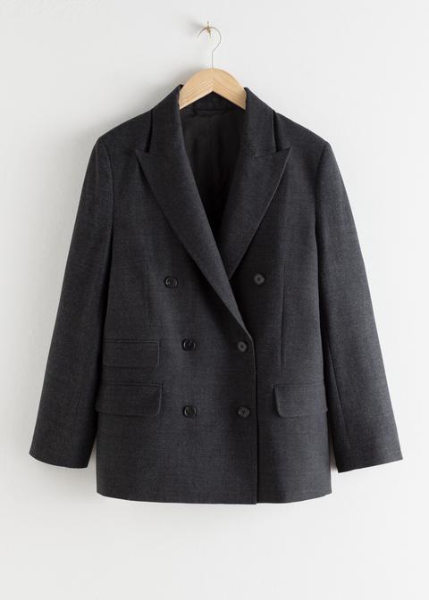 Oversized Double Breasted Blazer