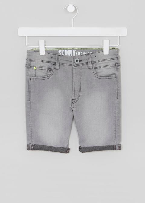 boys skinny denim shorts