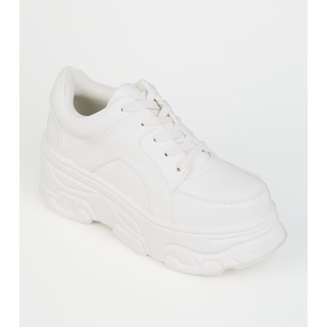 new look white sneakers