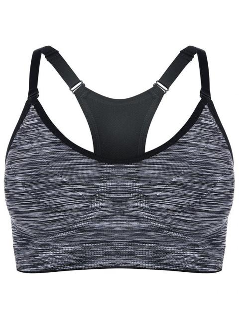 Heathered Pullover Sports Bra