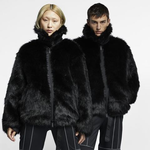 Nike X Ambush Women's Reversible Faux-fur Coat - Black