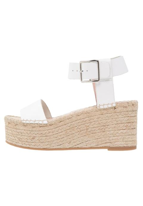 Zign Sandalias Con Plataforma White