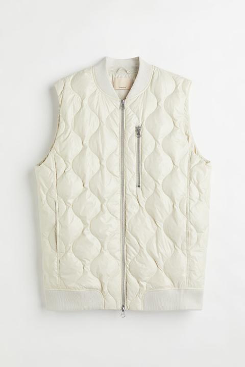 Chaleco Oversize Guateado - Blanco