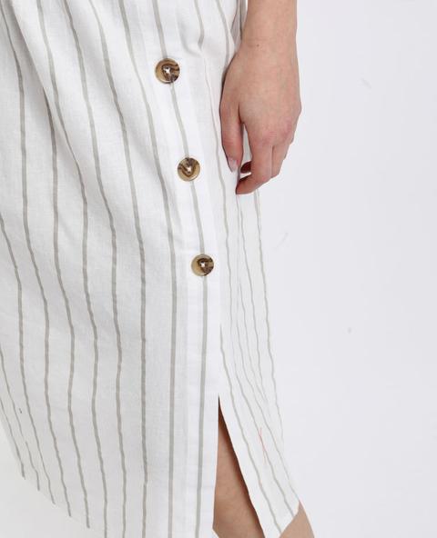 Jupe Midi Rayée