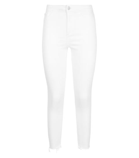 Petite White High Waist Super Skinny Jeans New Look