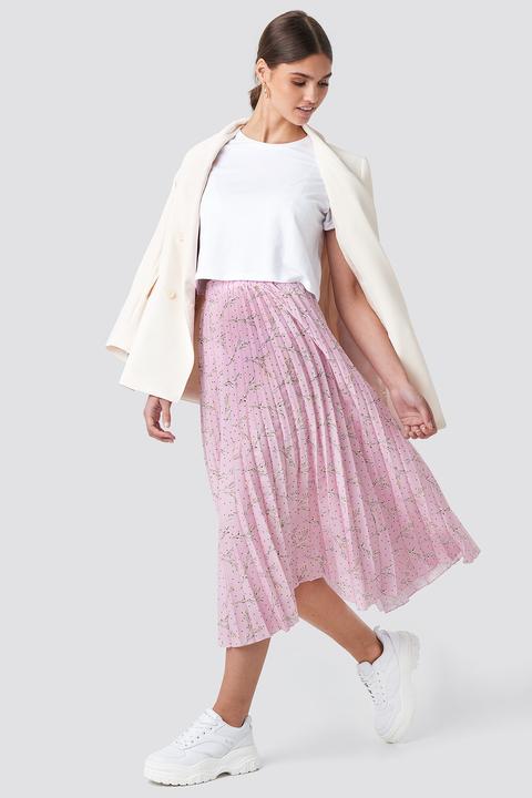 Midi Pleated Skirt Rosa