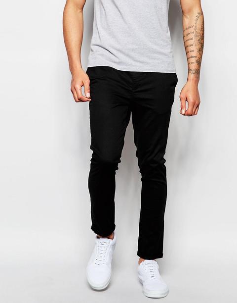 Asos - Chino Super Skinny Nero - Nero