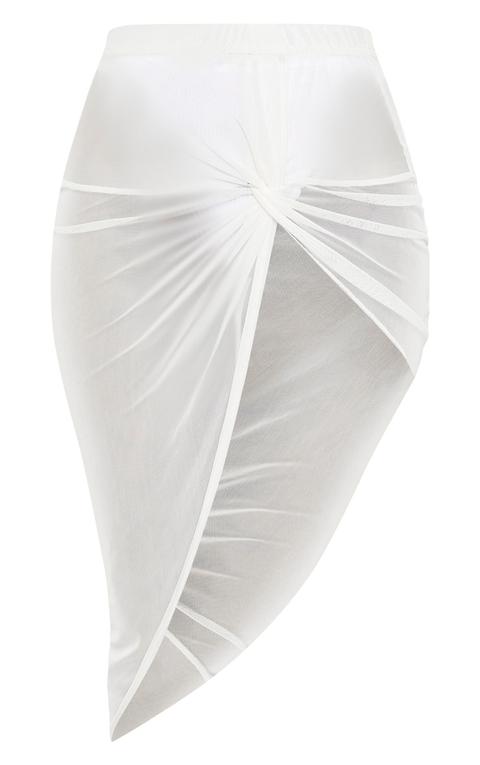 White Tie Knot Side Sarong