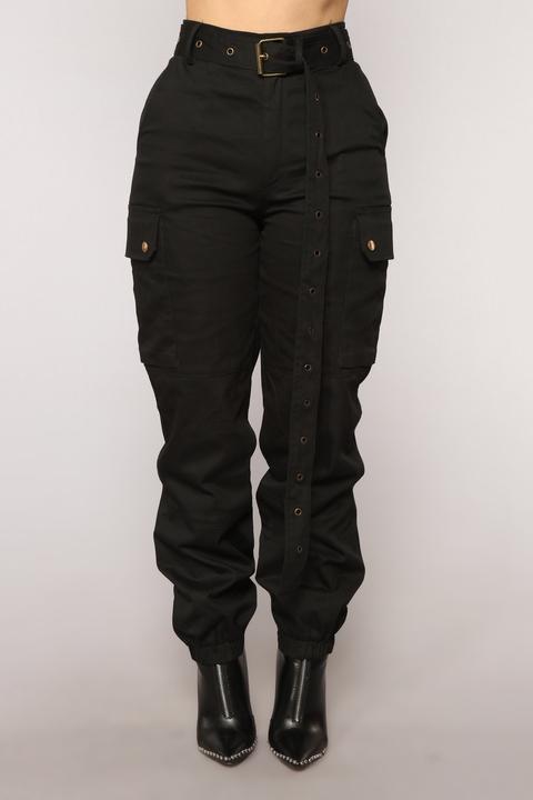 Cargo Chic Pants - Black