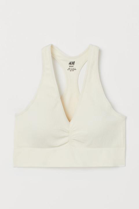 Seamless Sports Bra - White