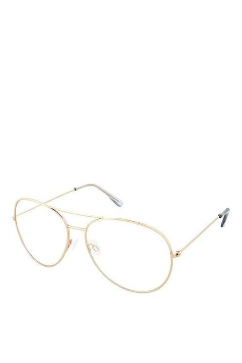 Womens Arnie Reading Glasses - Gold, Gold