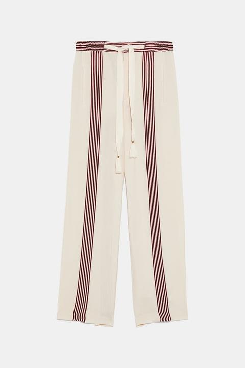 Zara Studio Pantaloni A Righe Edizione Limitata