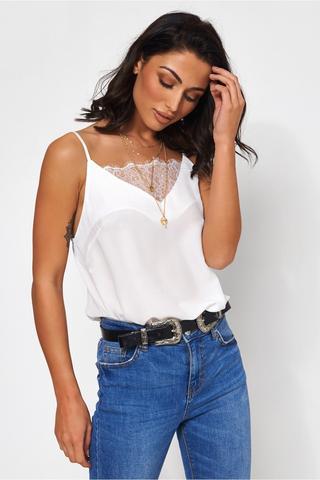 Luca White Lace Camisole