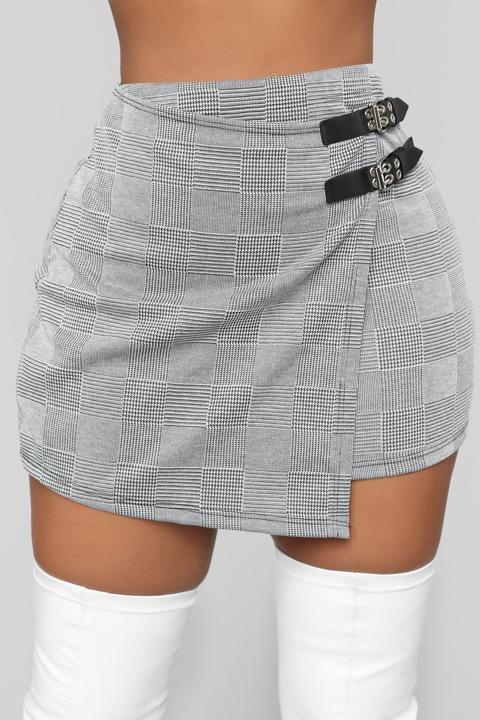 I Got Somebody New Skirt - Black/white