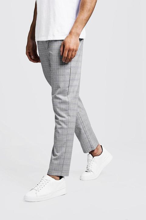 Wales Check Smart Jogger Trouser, Grey 
