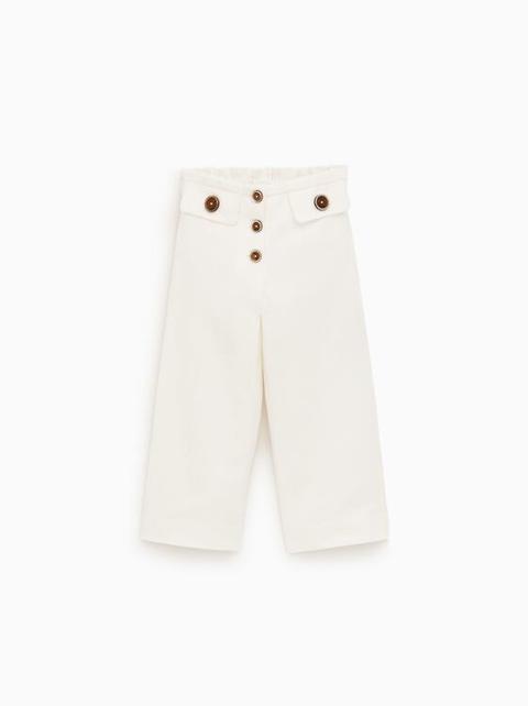 Pantalón Botones de Zara en 21 Buttons