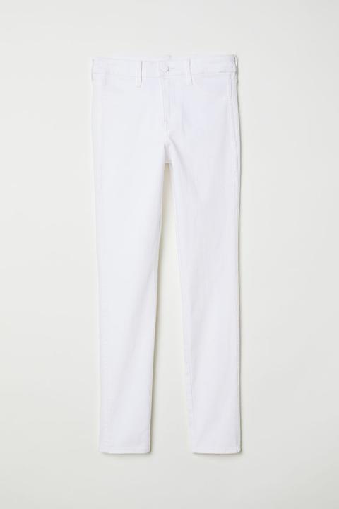 Skinny Regular Ankle Jeans - Blanco