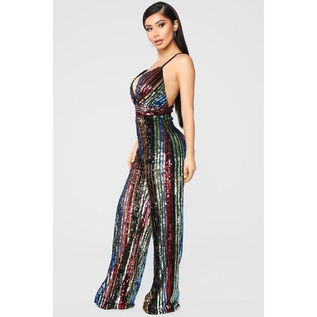 Fashion nova rainbow sales jumpsuit