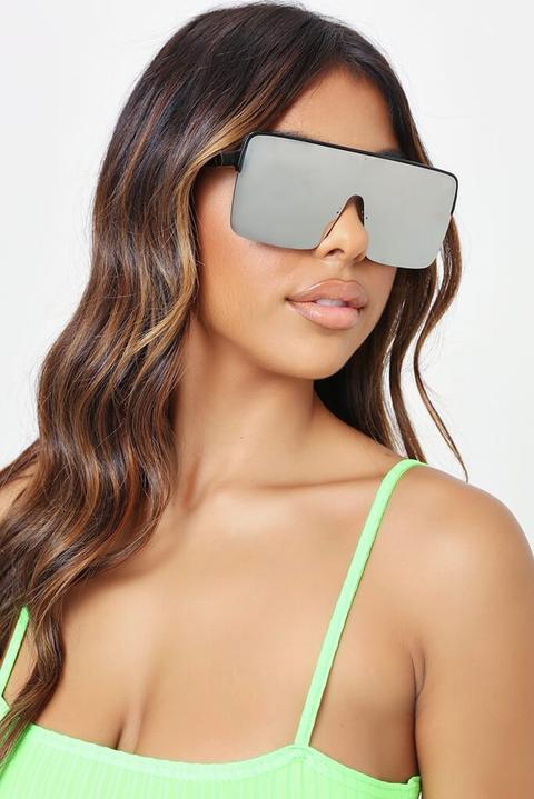 Oversized Single Lens Sunglasses