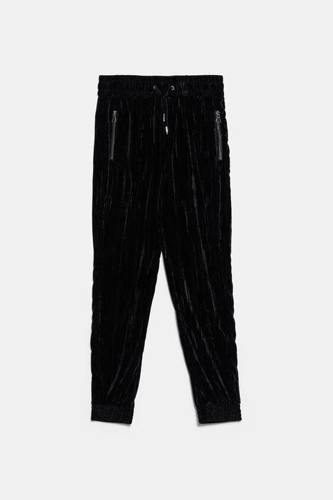 Velvet Jogging Trousers