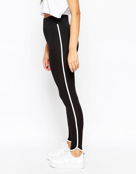 Leggings Con Ribete En Contraste De Asos