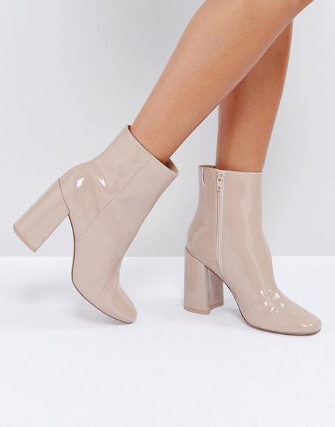 Asos - Engage - Stivaletti Lucidi - Beige