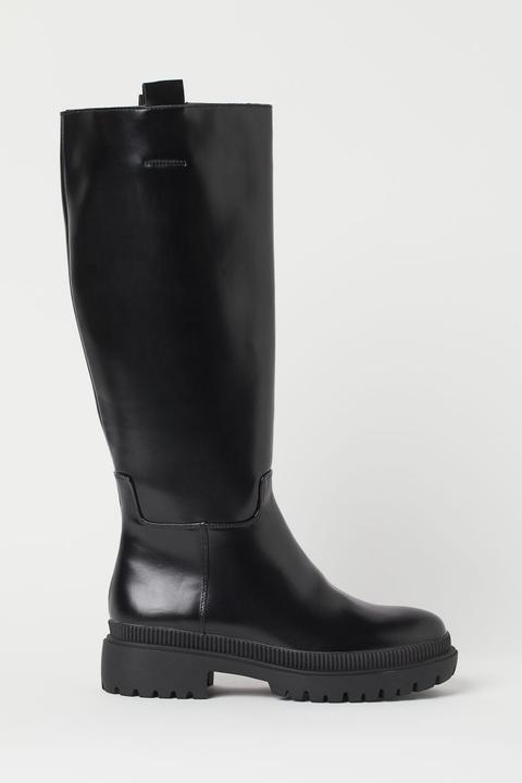 Knee-high Boots - Black