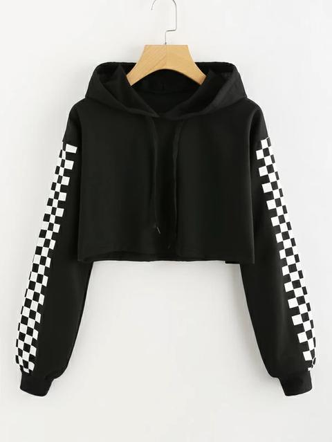 cropped hoodie romwe