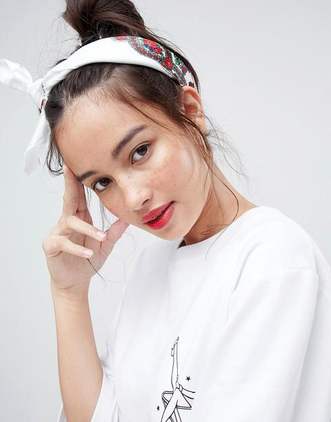 Asos - Bandana A Fiorellini - Bianco