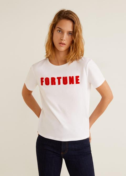 Camiseta Mensaje Textura