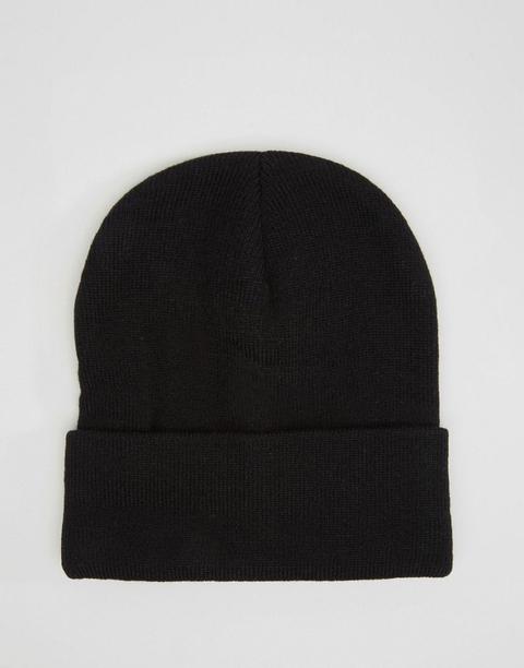 Gorro Alto En Negro De Asos