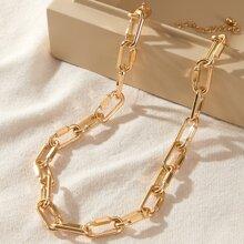 1 Pieza Collar De Cadena Simple
