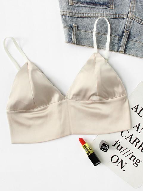 Satin Longline Bralette