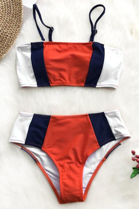 Bikini La Bandeau Tricolor