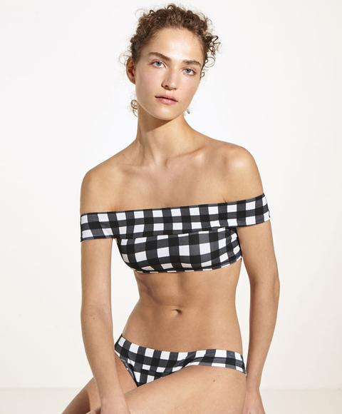 Top Bikini Vichy Color: Negro Talla: S Material: Poliamida,elastano,poliester,elastano,poliuretano,