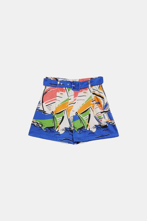 Shorts Fluido Estampado