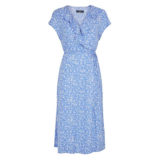 new look blue midi dress