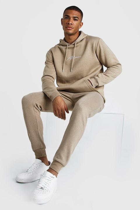 beige tracksuit mens