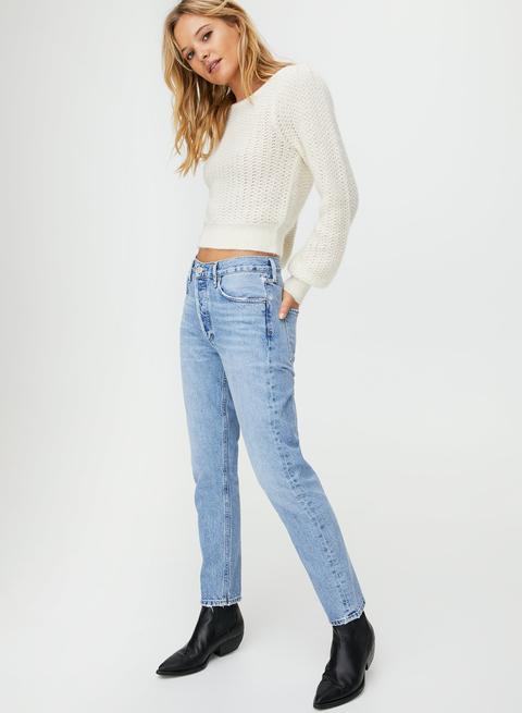 aritzia high waisted jeans