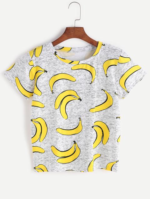 Bananas Print T-shirt