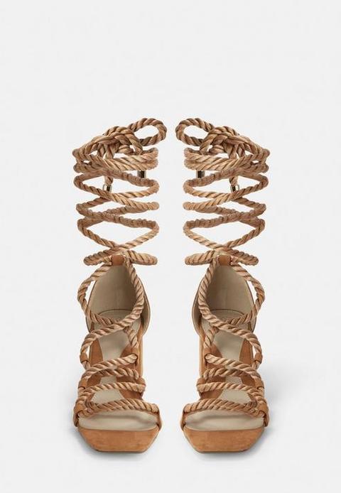 Rope lace best sale up heels