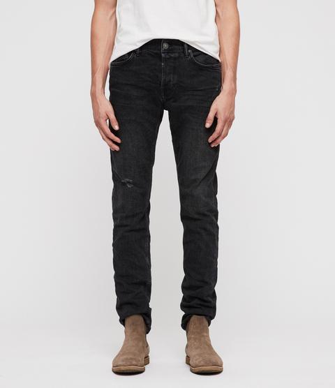 Allsaints Rex Slim Jeans, Washed Black from All Saints on 21 Buttons